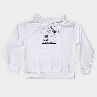 Tip People Not Cows Kids Hoodie